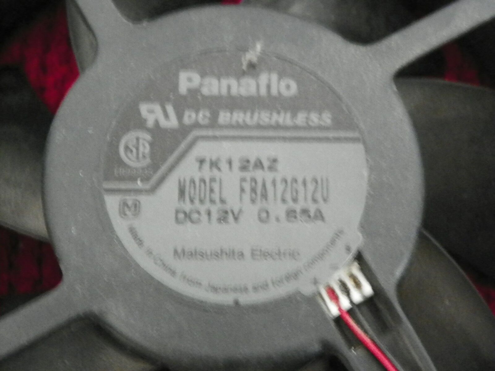 Panaflo DC Brushless Fan FBA12G12U Panaflo DC Brushless Fan FBA12G12U
